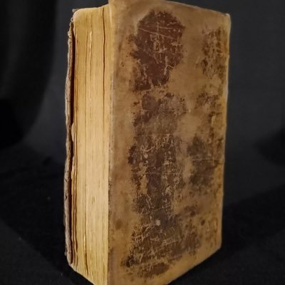 An antique leather-bound volume